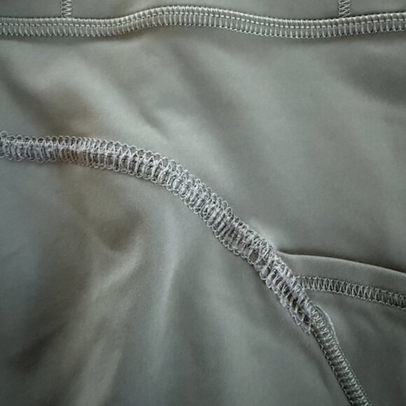 HEMMED lululemon Fast and Free Short 6" - Sage Grey - Size 8 - Picture 5 of 5